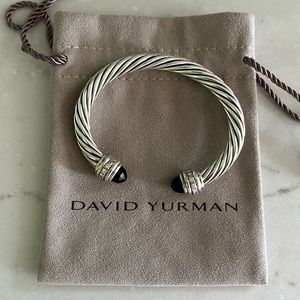 David Yurman black onyx diamond cuff